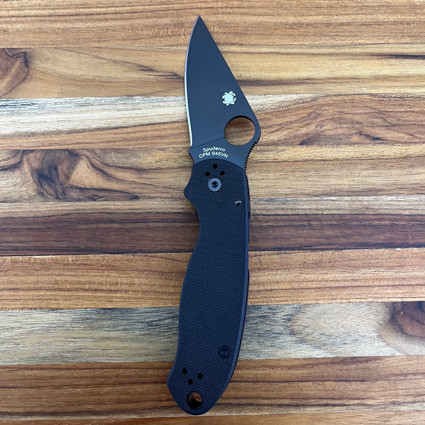 Spyderco Paramilitary 3 3" Folding Knife All Black