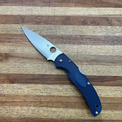 Spyderco Native Chief 4" Folding Knife w/ Dark Blue Handle