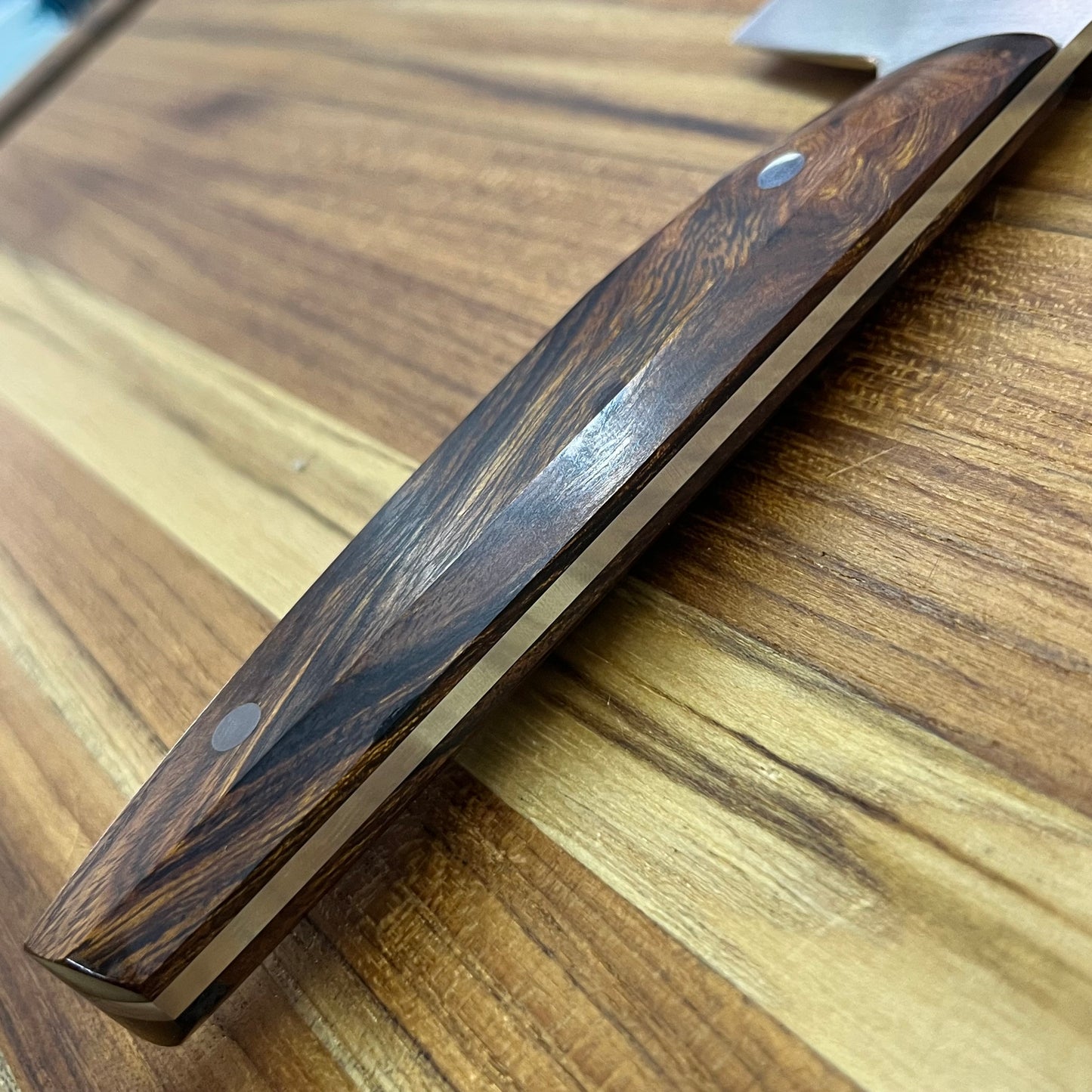 Patterson Forge Semi-Custom 200mm (8") Chef's Knife w/ Desert Iron Wood Handle