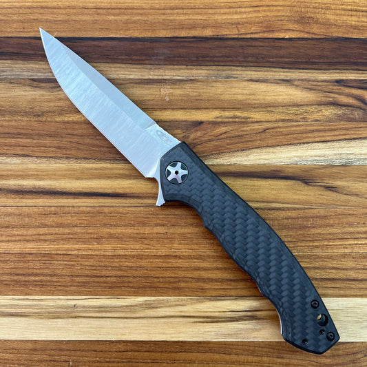 Zero Tolerance Large Sinkevich 4" Flipping Knife w/ Carbon Fiber Front & Titanium Back Handle