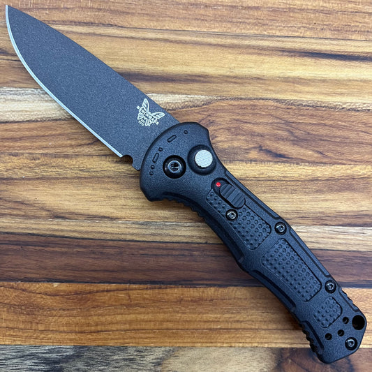 Benchmade Mini Claymore 3" Auto w/ Textured Black Grivory Handle