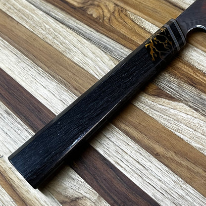 3rd Hill Customs Damasteel 190mm (7.5") Bunka w/ Bog Oak Handle