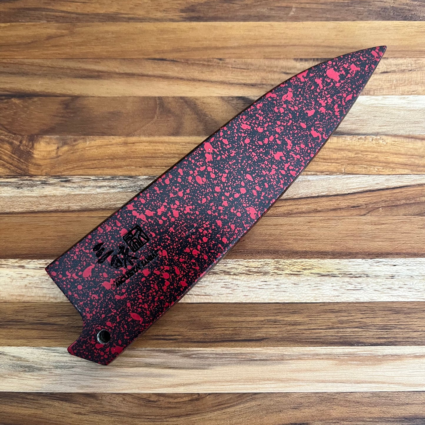Mcusta Zanmai Red Lacquer 110mm (4.25") Petty Saya w/ Pin