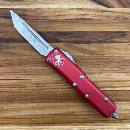 Microtech UTX-85 T/E 3" OTF w/ Red Aluminum Handle