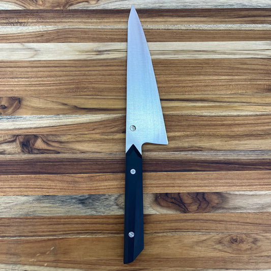 Enceladus Semi-Custom 197mm (7.75") K-Tip Gyuto w/ Black Richlite Handle