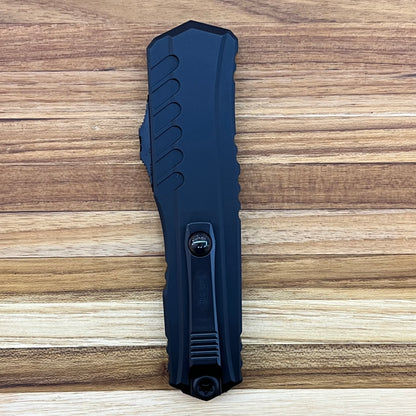 Microtech Cypher II D/E 3.25" Tactical Black OTF w/ Reversible Clip