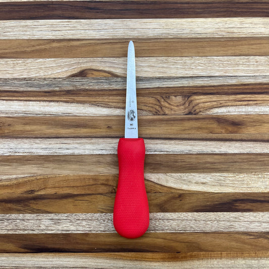 Victorinox 4" Oyster Knife Boston Style w/ Red SuperGrip