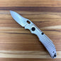 Dwyer Custom Goods BBNM 2.75" Folding Knife w/ Milled White Titanium Handle