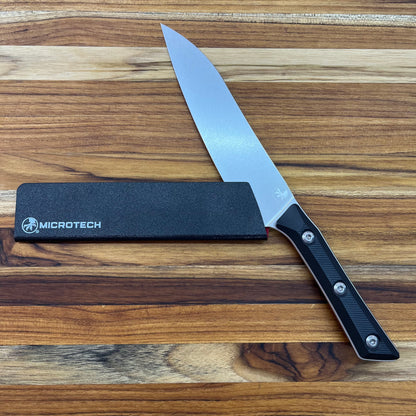 Microtech Culinary 6" Utility Knife w/ Black G10 Handle