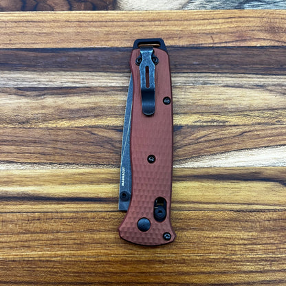 Benchmade Bailout 3.5" Folding Knife w/ Burnt Copper Textured Aluminum Handle