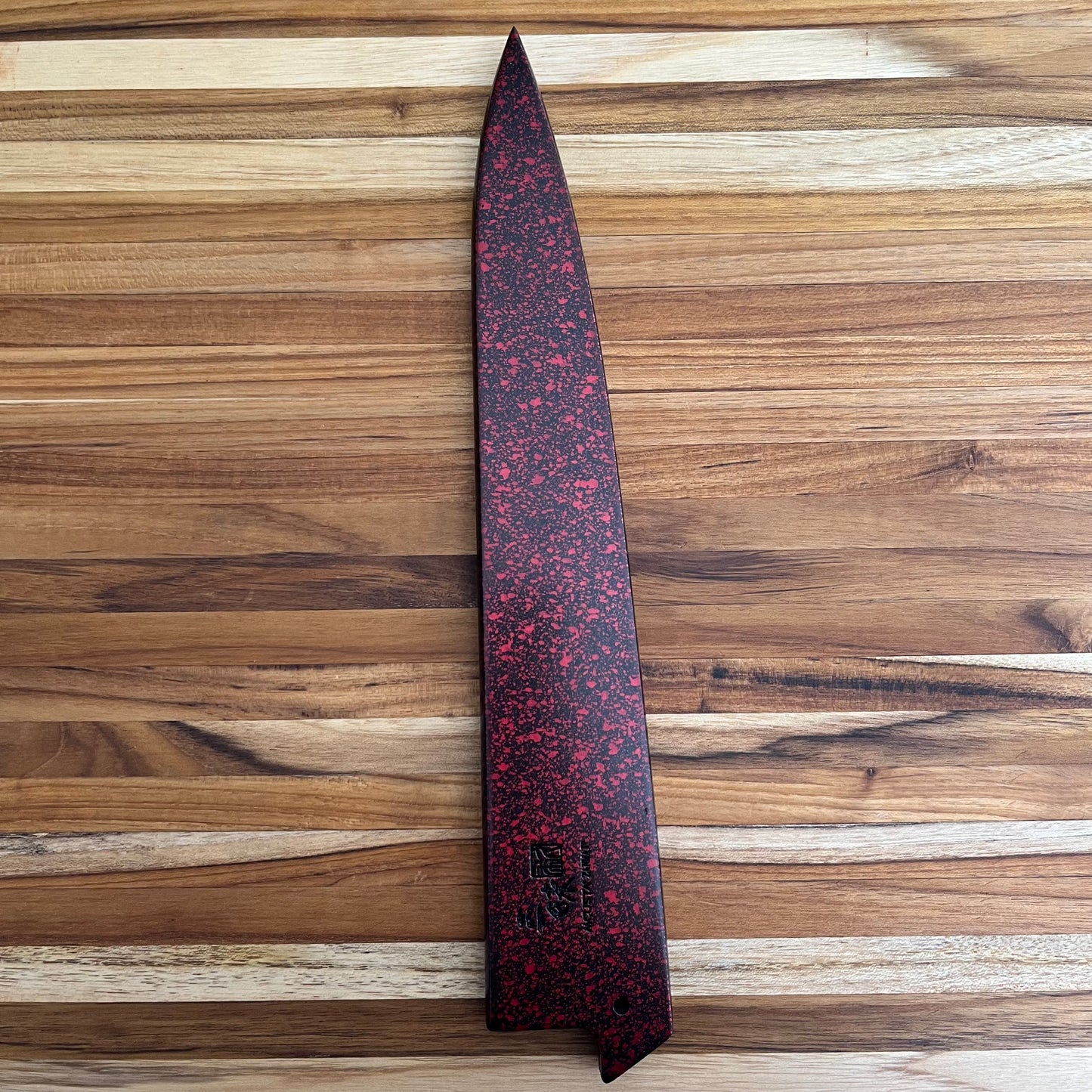 Mcusta Zanmai Red Lacquer 240mm (9.5") Sujihiki Saya w/ Pin