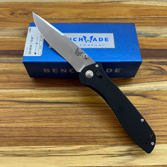 Benchmade Seven | Ten 4" Folding Knife w/ Black Aluminum Handle