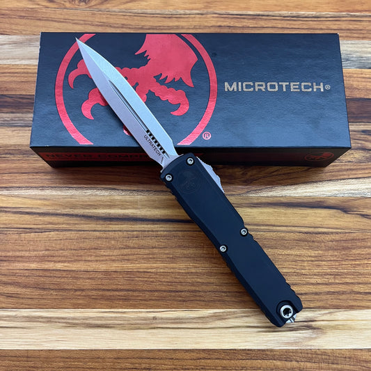 Microtech Ultratech Gen III ZBP D/E 3.5" OTF w/ Black Aluminum Handle