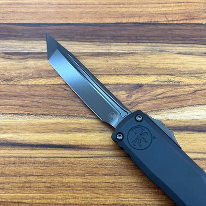 Microtech Ultratech Gen III ZBP T/E 3.5" Shadow DLC OTF w/ Black Aluminum Handle