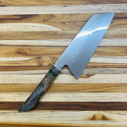 Baldwin Blades 7.2" Tall Bunka in 1095 and Green Maple