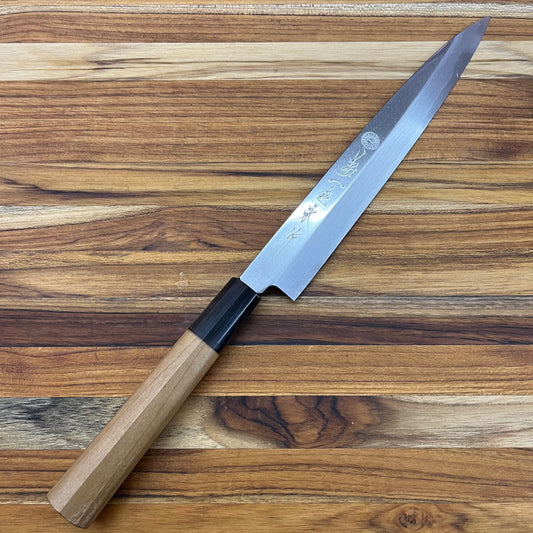 Kikuichi Kasumitogi 210mm Yanagi w/ Saya