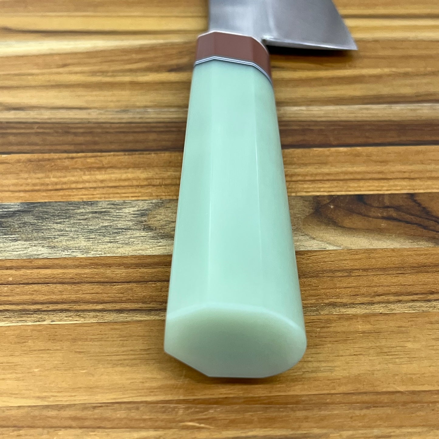 3rd Hill Customs 210mm (8.25") Chef's Knife w/ Mint Resin Handle