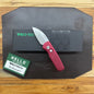 Pro-Tech Runt 5 2" Auto w/ Wharncliffe Blade & Red Aluminum Handle