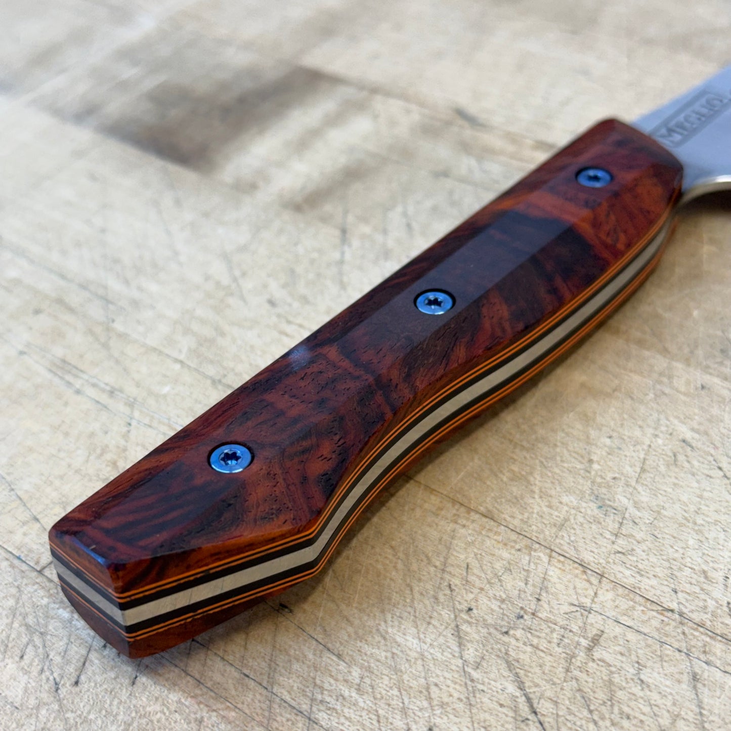 Meglio Blade Show Custom 14" CD#1 Scimitar w/ S-Grind & Cocobolo Handle
