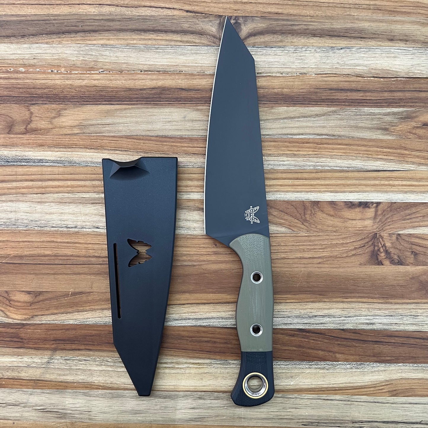 Benchmade Wildcoast Master Utility Fixed Blade w/ Olive Drab & Black Handle