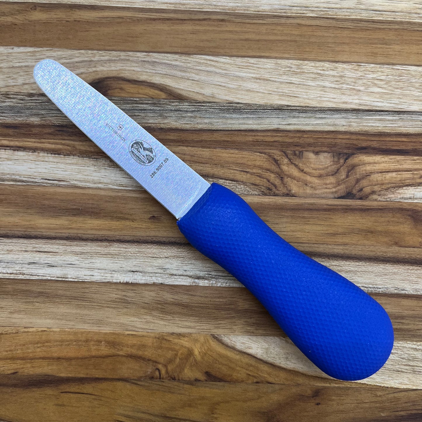 Victorinox 3.5" Wide Clam Knife w/ Blue SuperGrip