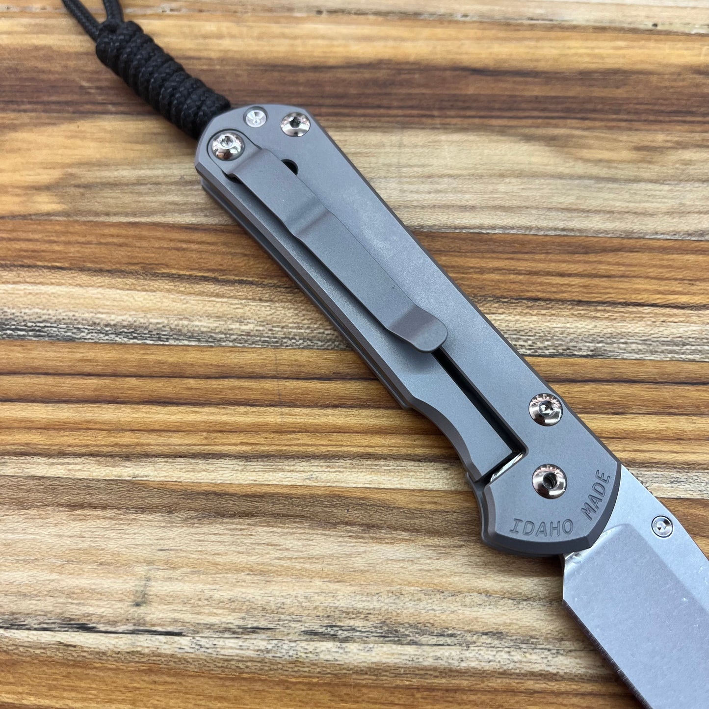 Chris Reeve Small Sebenza 31 3" Folding Knife w/ Forever Flag Titanium Handle