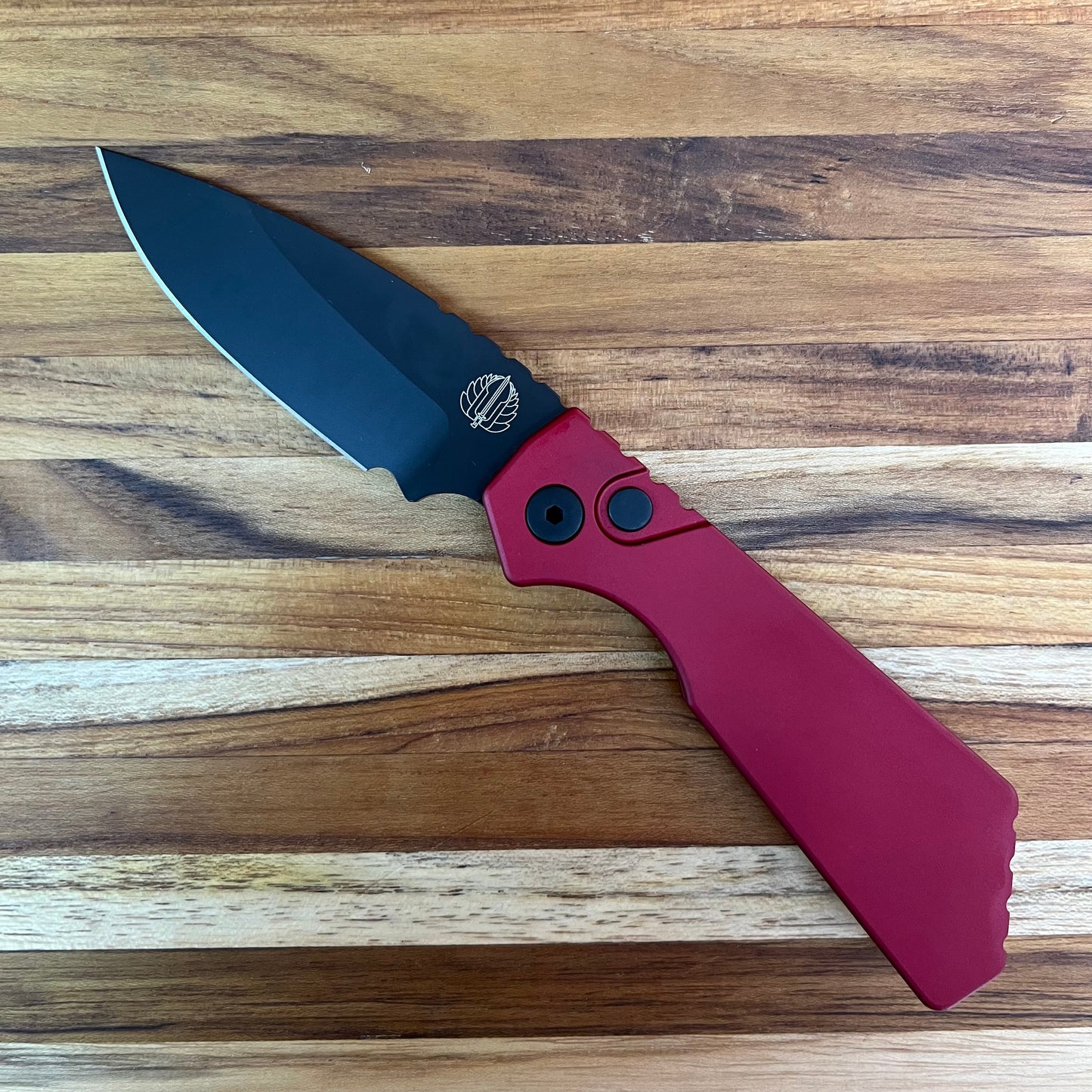 Pro-Tech Strider PT+ 3" Auto w/ Red Handle