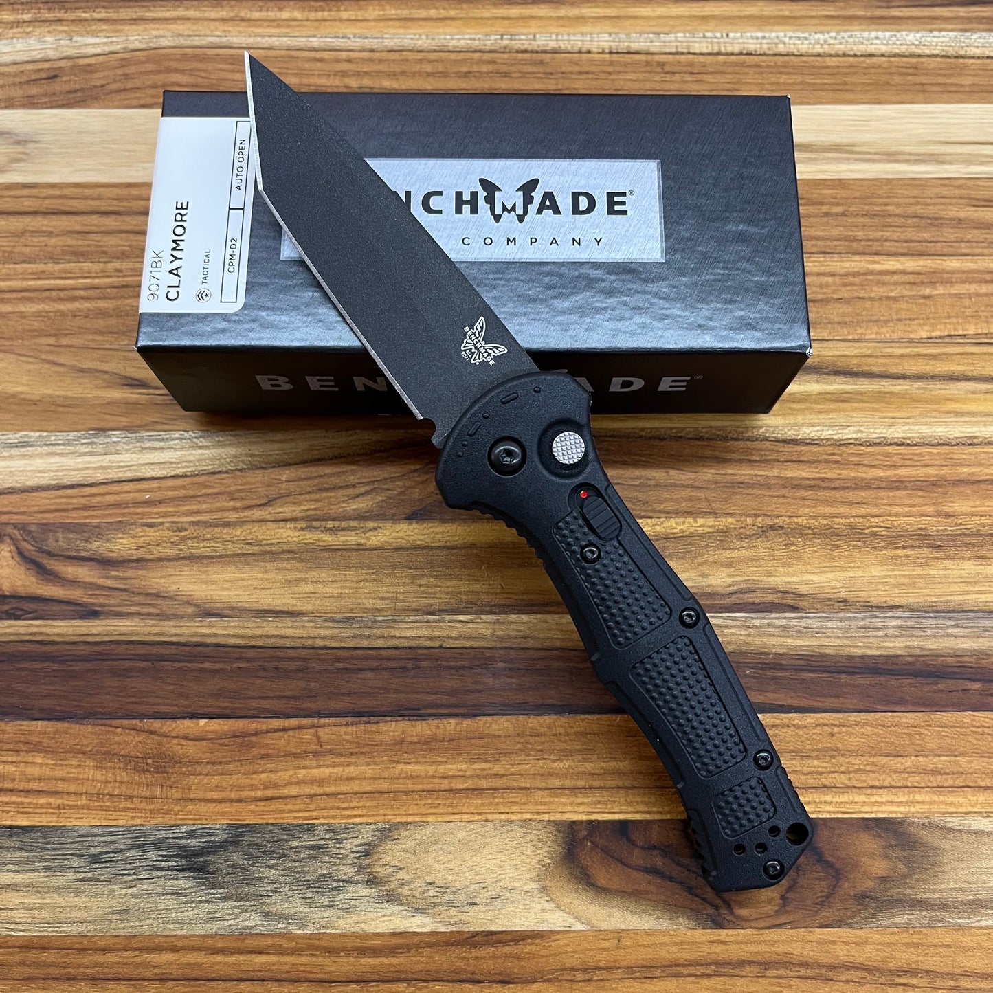 Benchmade Claymore 3.5" Auto w/ Textured Black Grivory Handle