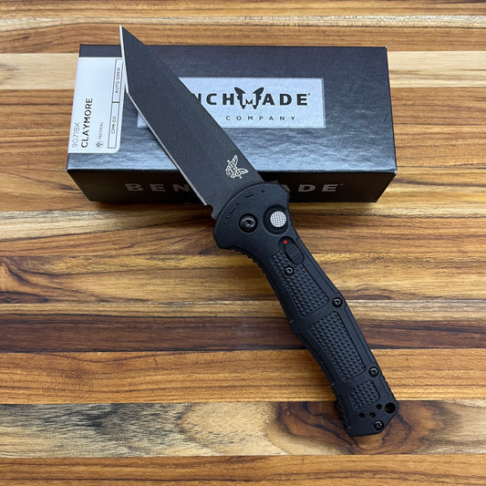 Benchmade Claymore 3.5" Auto w/ Textured Black Grivory Handle