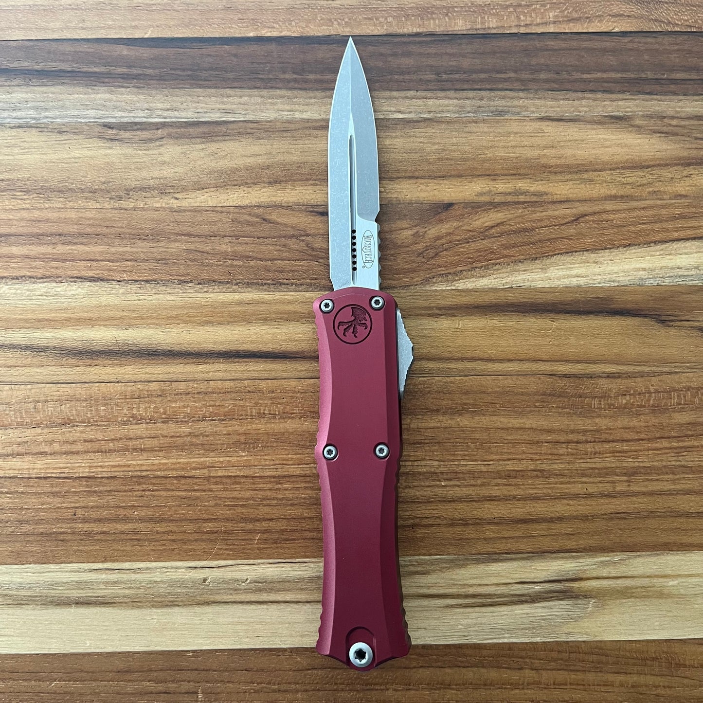 Microtech Hera II Mini 3" Apocalyptic Bayonet OTF w/ Merlot Aluminum Handle