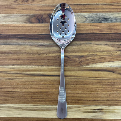 Mercer Tool 9" Satin Perforated Bowl Plating Spoon