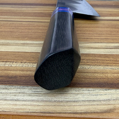 Baldwin Blades 190mm (7.5") Gyuto w/ Super Blue Sanmai Blade & Black Micarta Handle