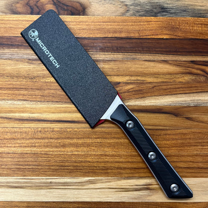 Microtech Culinary 4.2" Santoku w/ Black G10 Handle