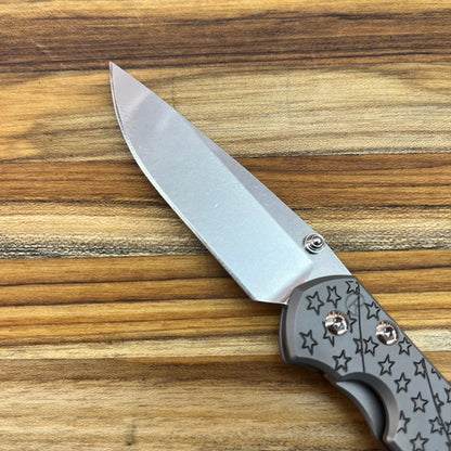 Chris Reeve Small Sebenza 31 3" Folding Knife w/ Forever Flag Titanium Handle