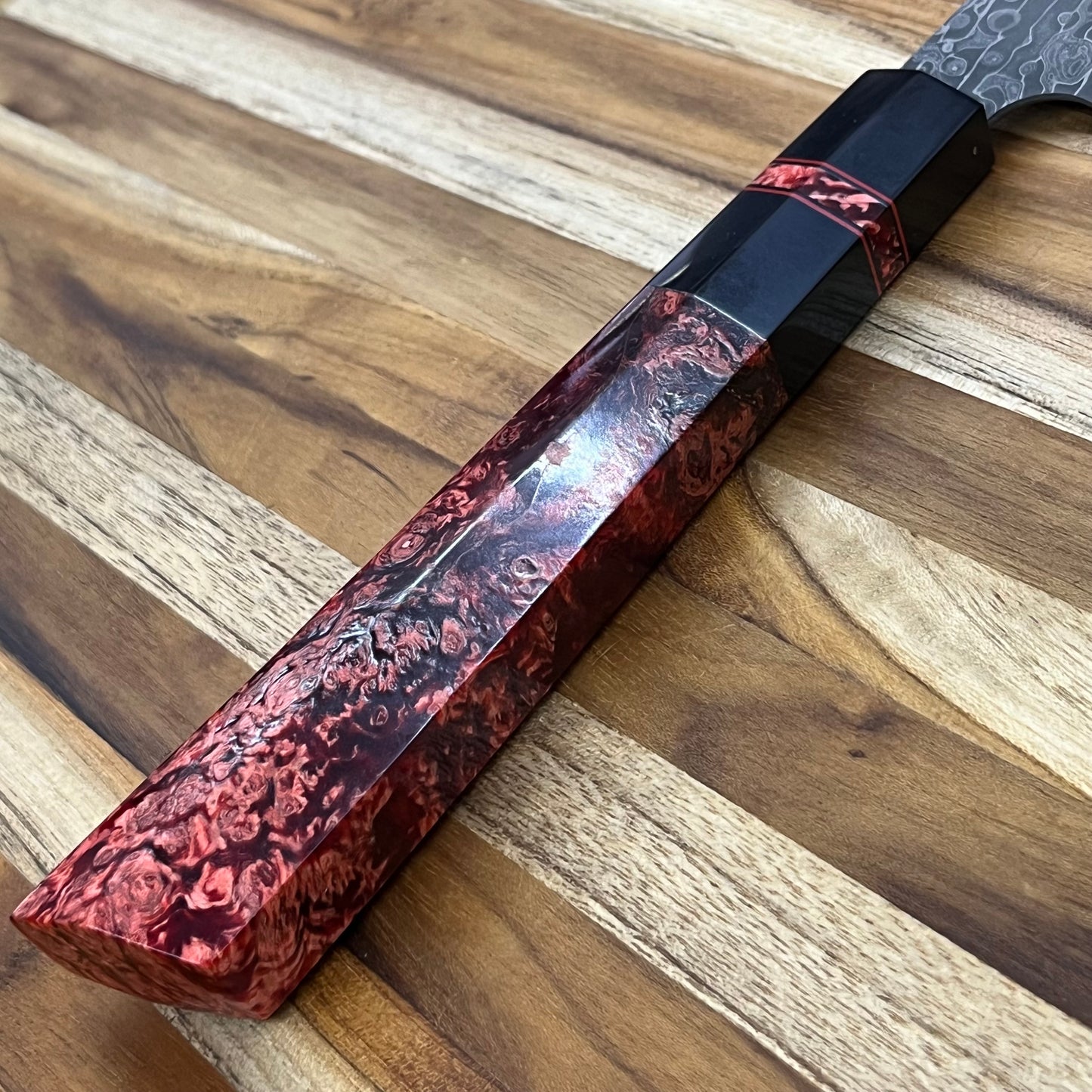 Alfredo Faccipieri Artisanal 220mm (8.5") Gyuto w/ K-Tip & Red Maple Handle