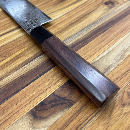 Kikuichi Nickel Warikomi Damascus 170mm (6.75") Nakiri