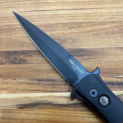 Pro-Tech Large Don 4.5" Auto w/ Black 3D Curve Handle & MOP Button