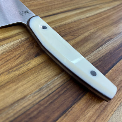 Patterson Forge Semi-Custom 125mm (5") Petty Knife w/ White Linen & Vintage Micarta Handle