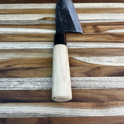 Tosa Kusakichi 165mm Kurouchi Double Beveled Deba