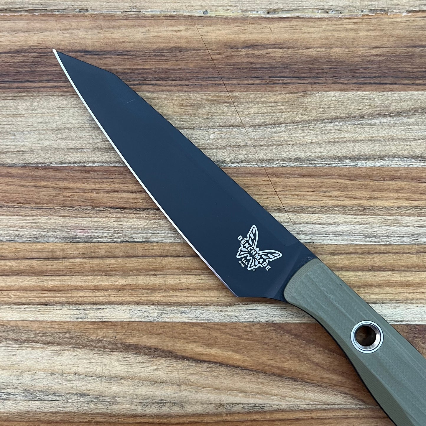 Benchmade True Paring Knife w/ Olive Drab & Black G10 Handle