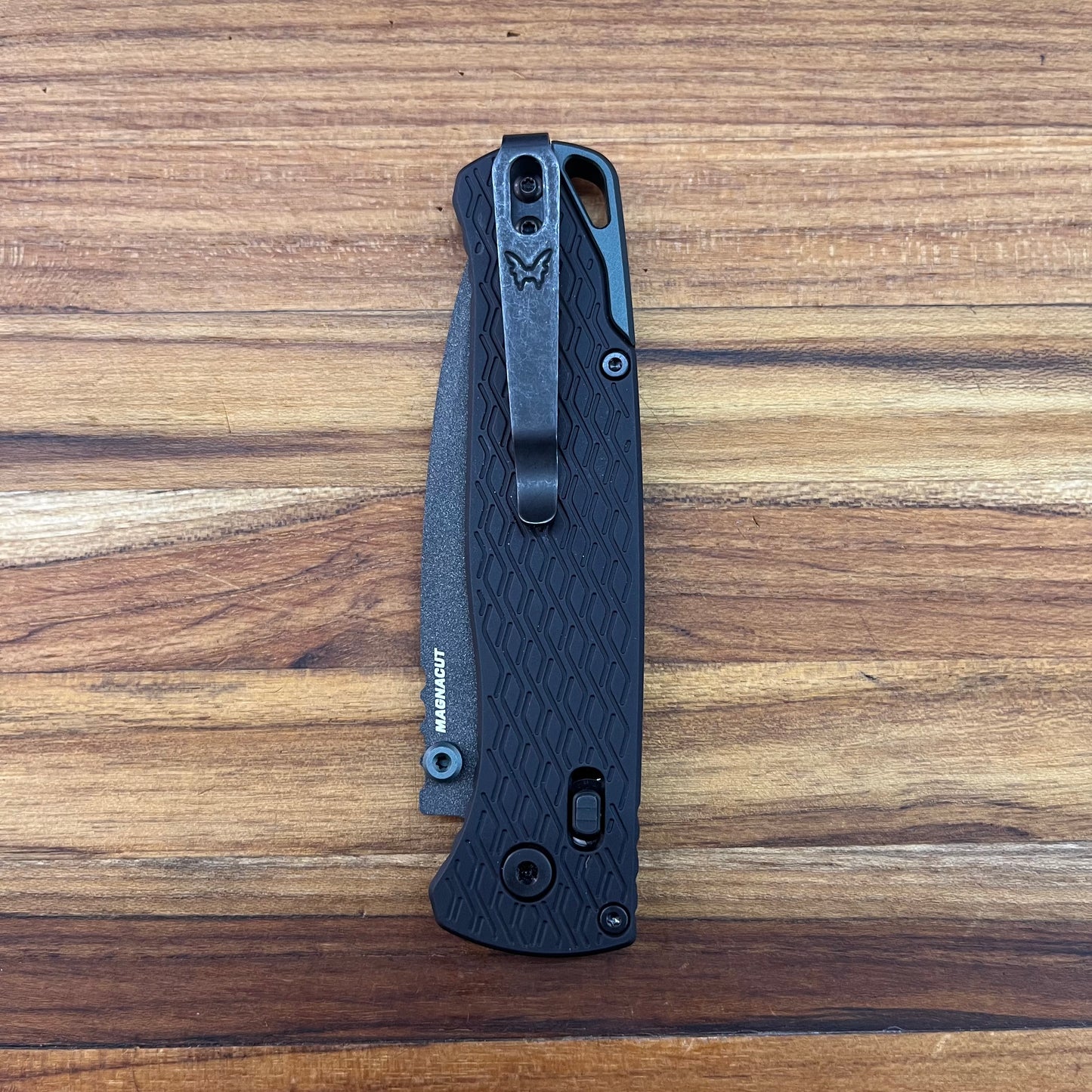 Benchmade Bugout Vapyr 3.25" Folding Knife w/ Black Milled Aluminum Handle