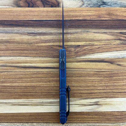 Microtech Luminary ZBP D/E 3.5" OTF w/ Weathered Blue Aluminum Handle