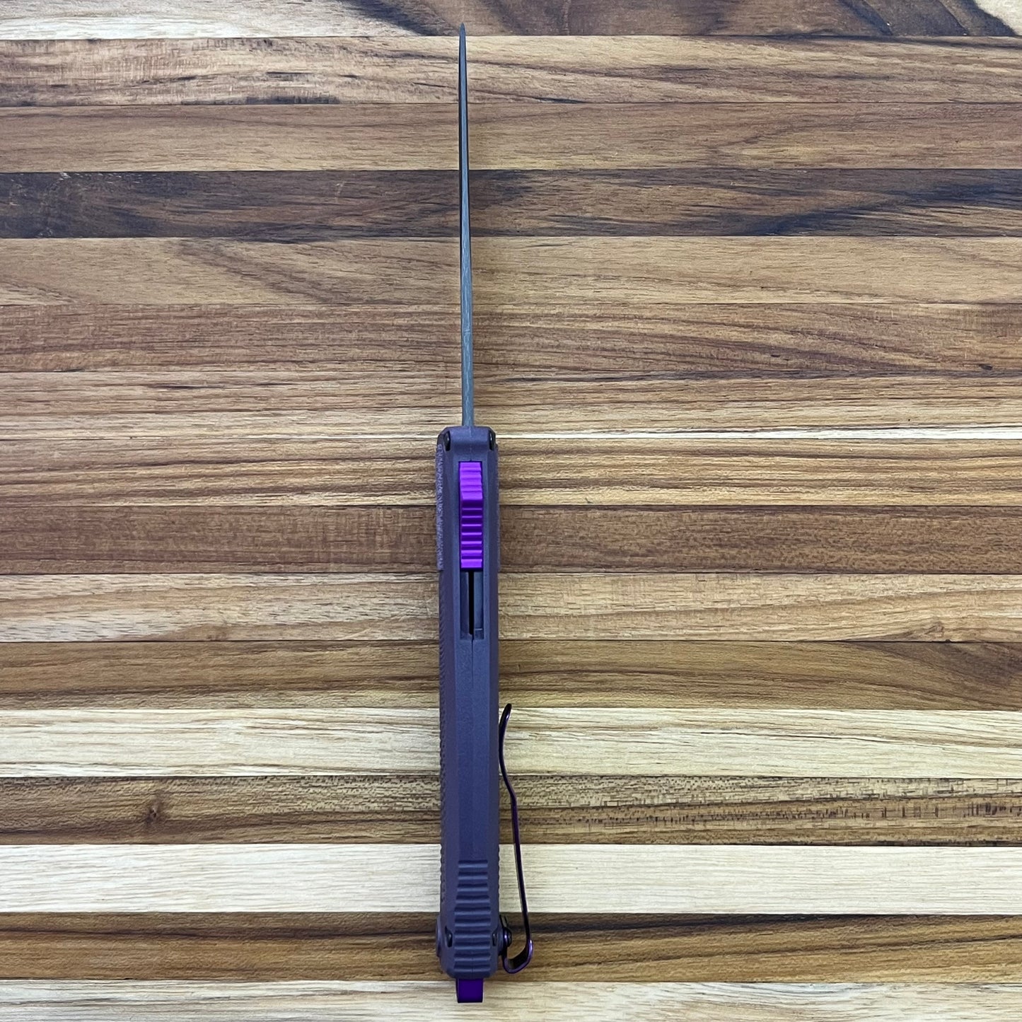 Benchmade Shootout 3.5" OTF w/ Dark Purple Grivory Handle