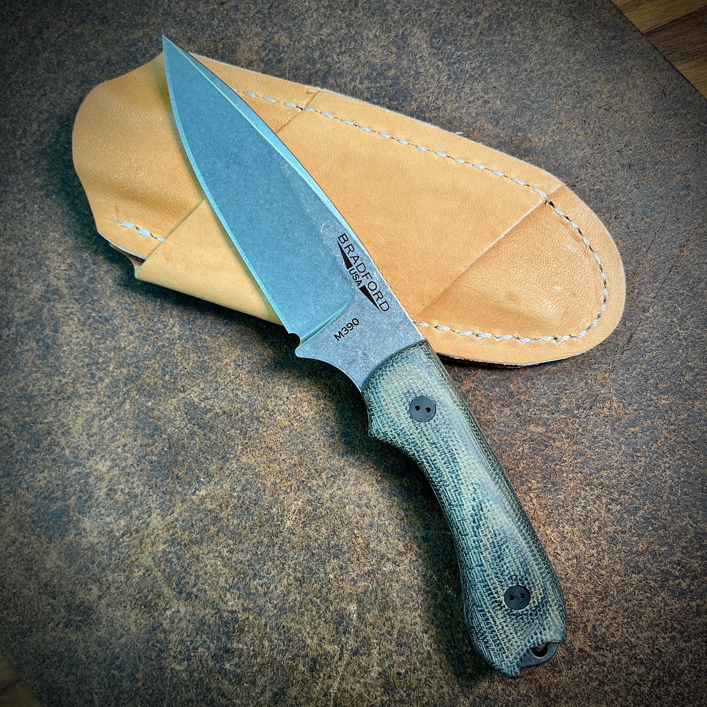 Bradford Knives Guardian 3.2 M390 3D Camo Micarta Fixed Blade