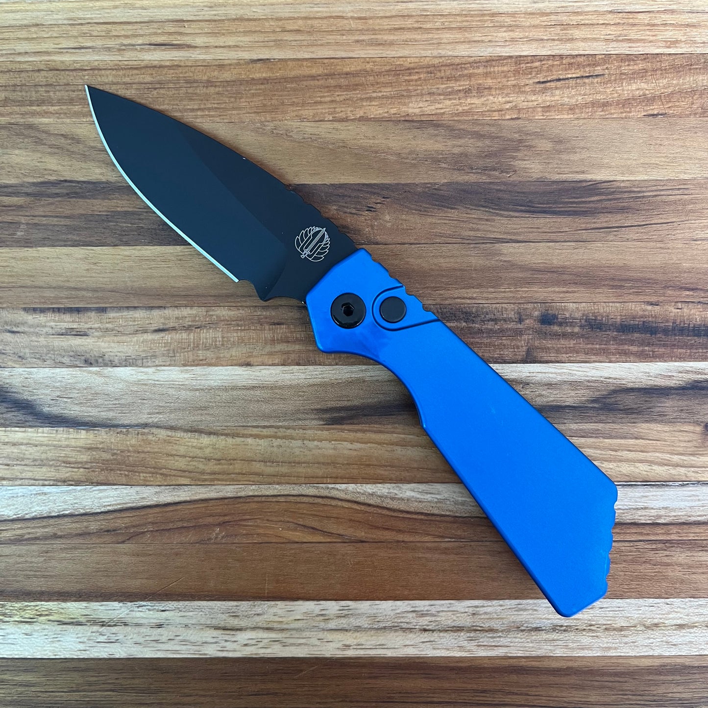 Pro-Tech Strider PT+ 3" Auto w/ Blue Handle