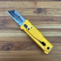 Reate Exo-U Gravity 2.5" Utility Knife w/ Gold Diamond Handle