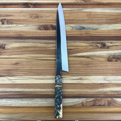 Burningsword Ironworks 300mm (12") Sujihiki w/ Maple Burl Handle
