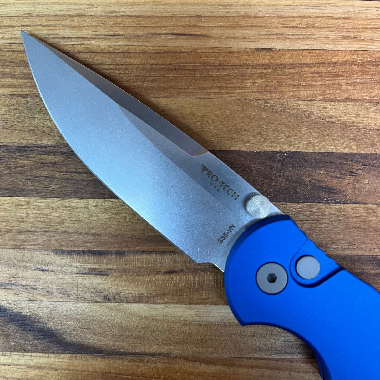 Pro-Tech TR-3 Integrity 3.25" Folding Knife w/ Blue Handle