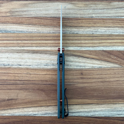 Benchmade Mini Bugout 2.85" Folding Knife w/ Taiga Green Grivory Handle