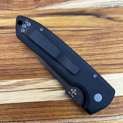 Pro-Tech Les George Rockeye 3.5" Auto w/ Black Aluminum Handle